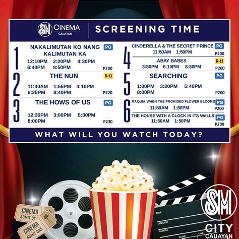SM City Cauayan Cinema Movie Schedule .